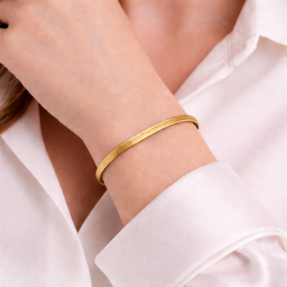 K&Co Signature Jada armbånd gull slange