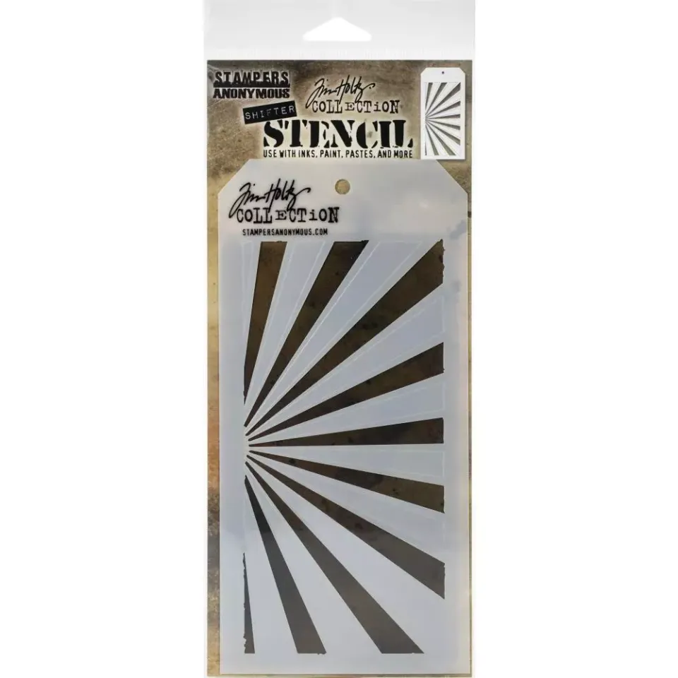 Tim Holtz Layered Stencil Shifter Rays THS126 sjablong