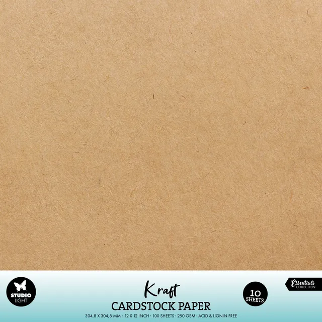 Studio Light Essentials Kraft kartong 250gsm papirsett
