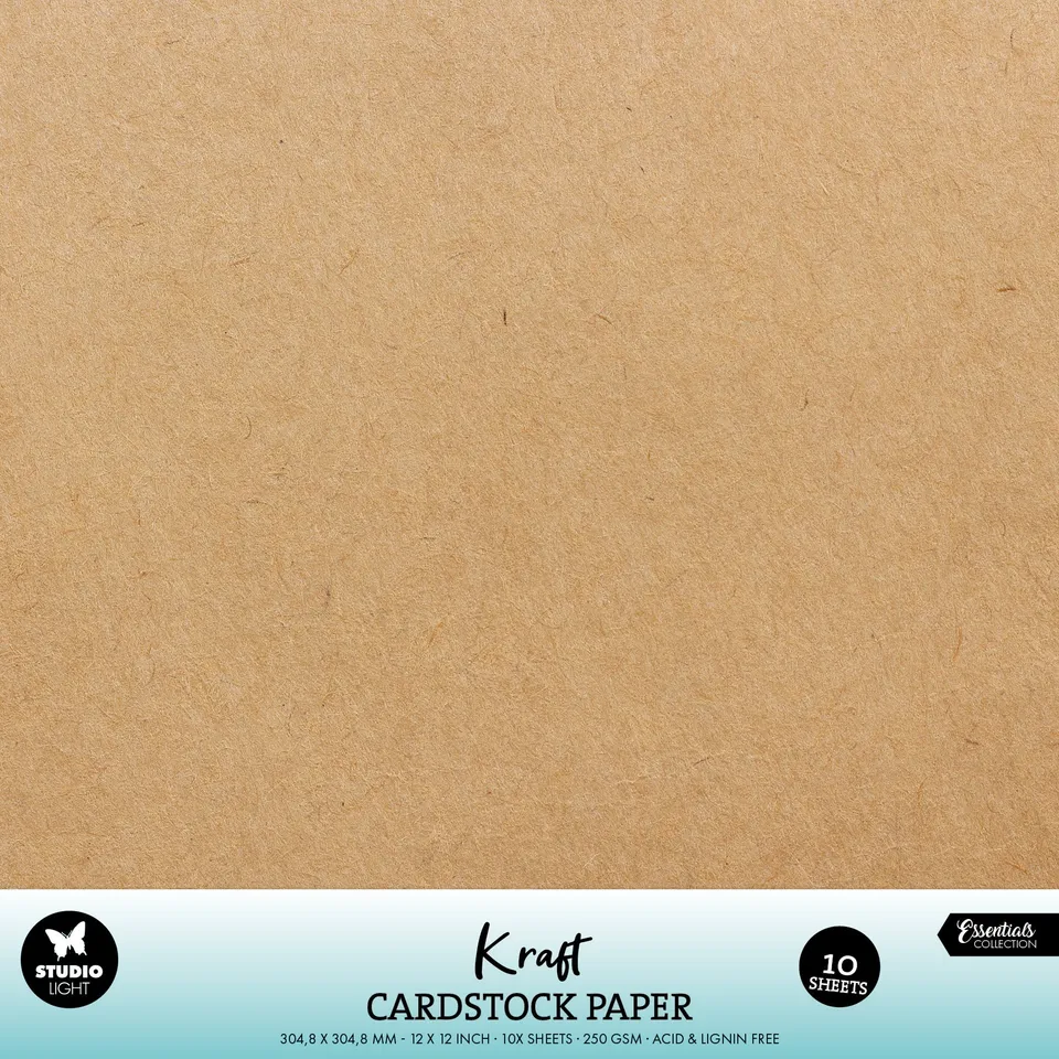 Studio Light Essentials Kraft kartong 250gsm papirsett