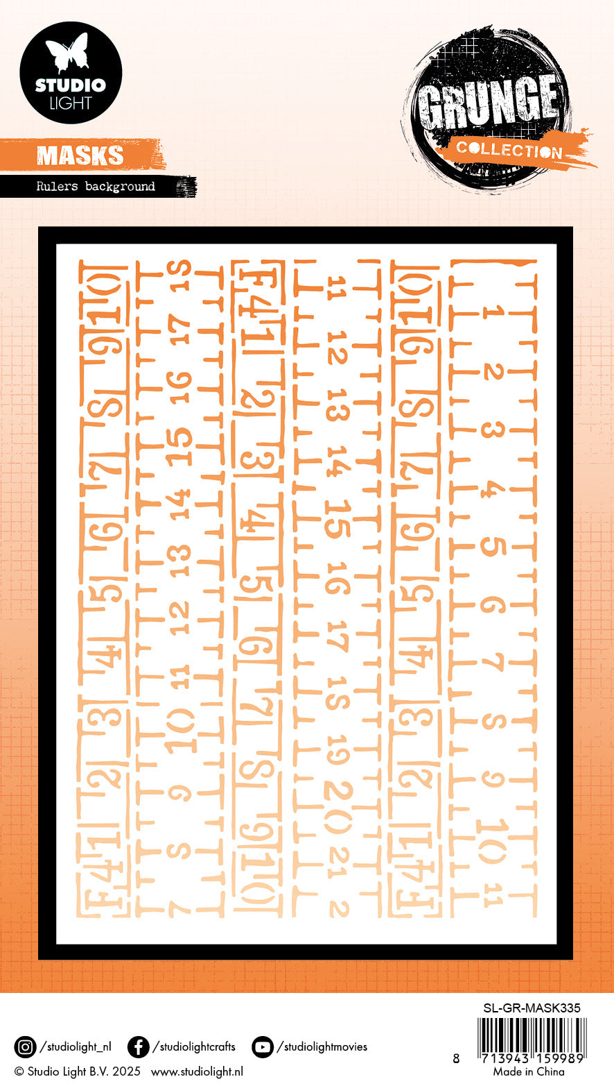 Studio Light Grunge Collection maske Ruler background