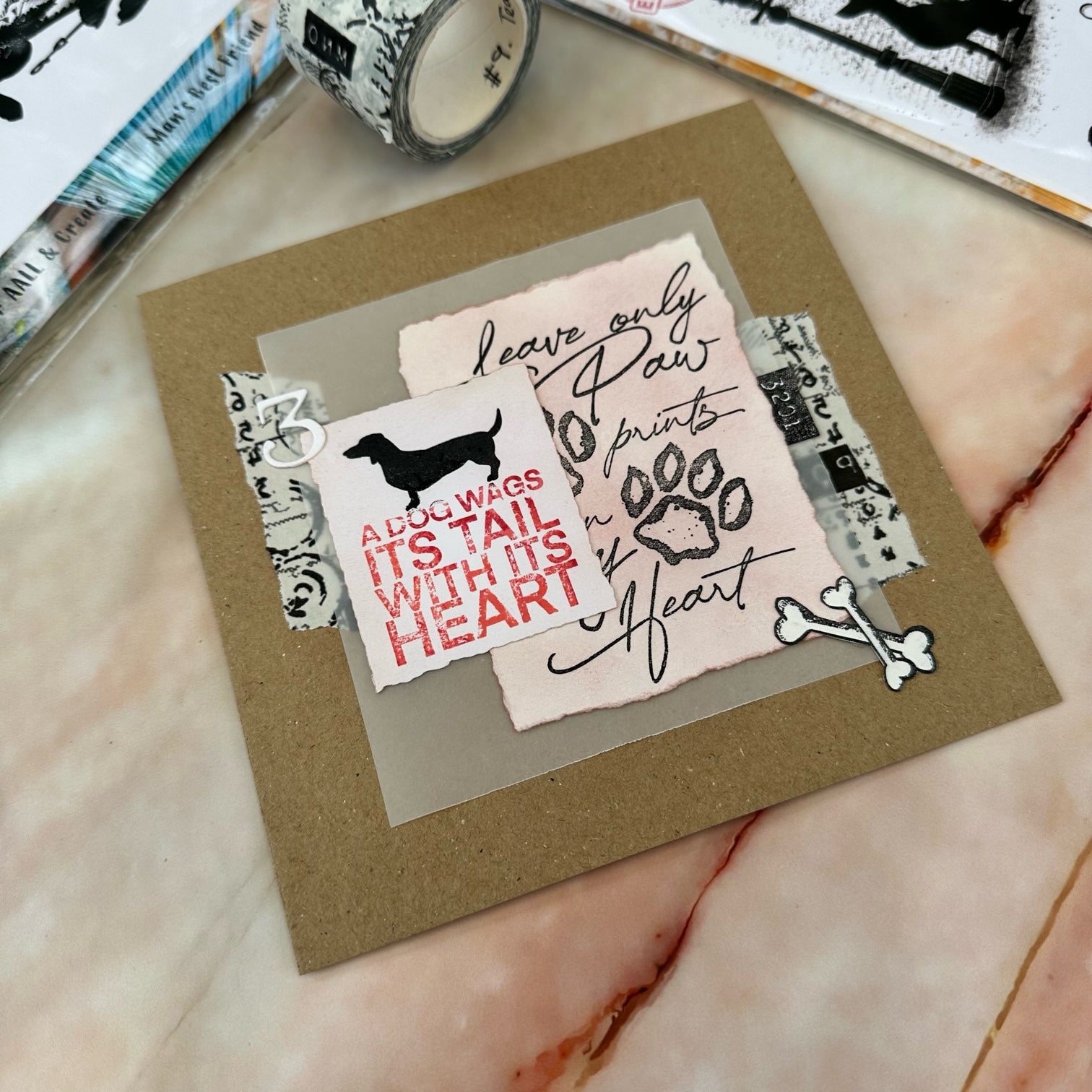 Aall and Create TP-862 stempelsett Canine Dreams A5 hund