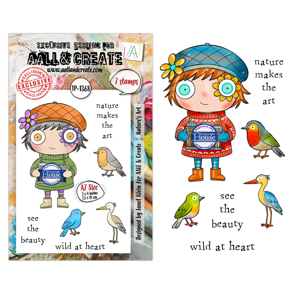 AALL & Create TP-1368 Nature's Art stempelsett A7