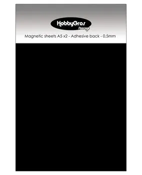 HobbyGros Magnetic Sheets magnetark A5 2-pk selvklebende