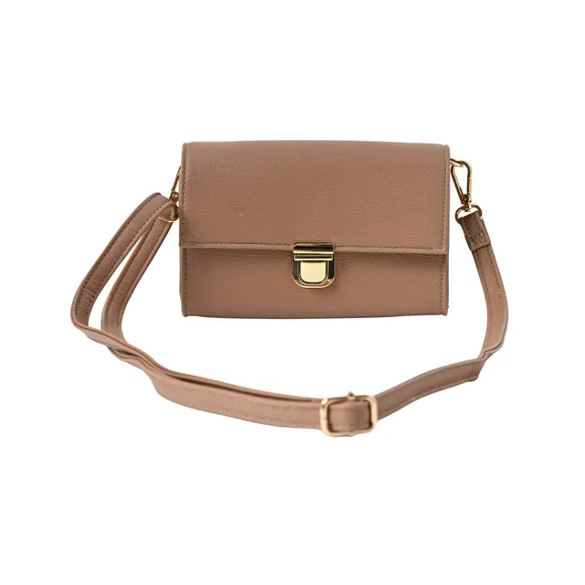 KaiserCraft Belle Buckle skulderveske Mocha magnetlukking