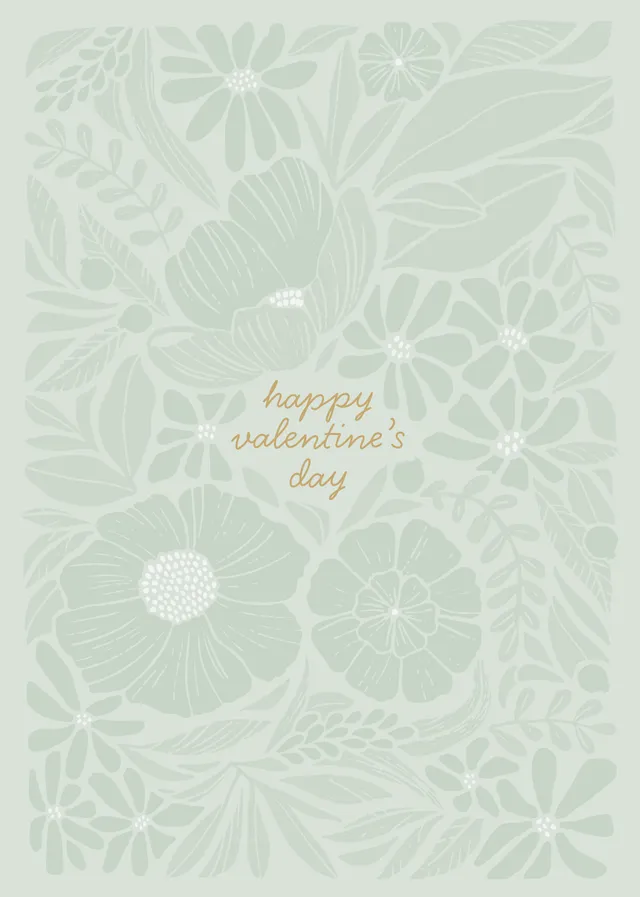 KaiserCraft Valentine Blooming gratulasjonskort m/konvolutt