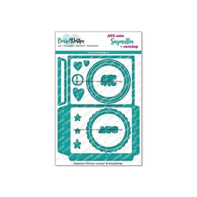 CarlijnDesign ATC coin CDSN-0248 dies med konvolutt