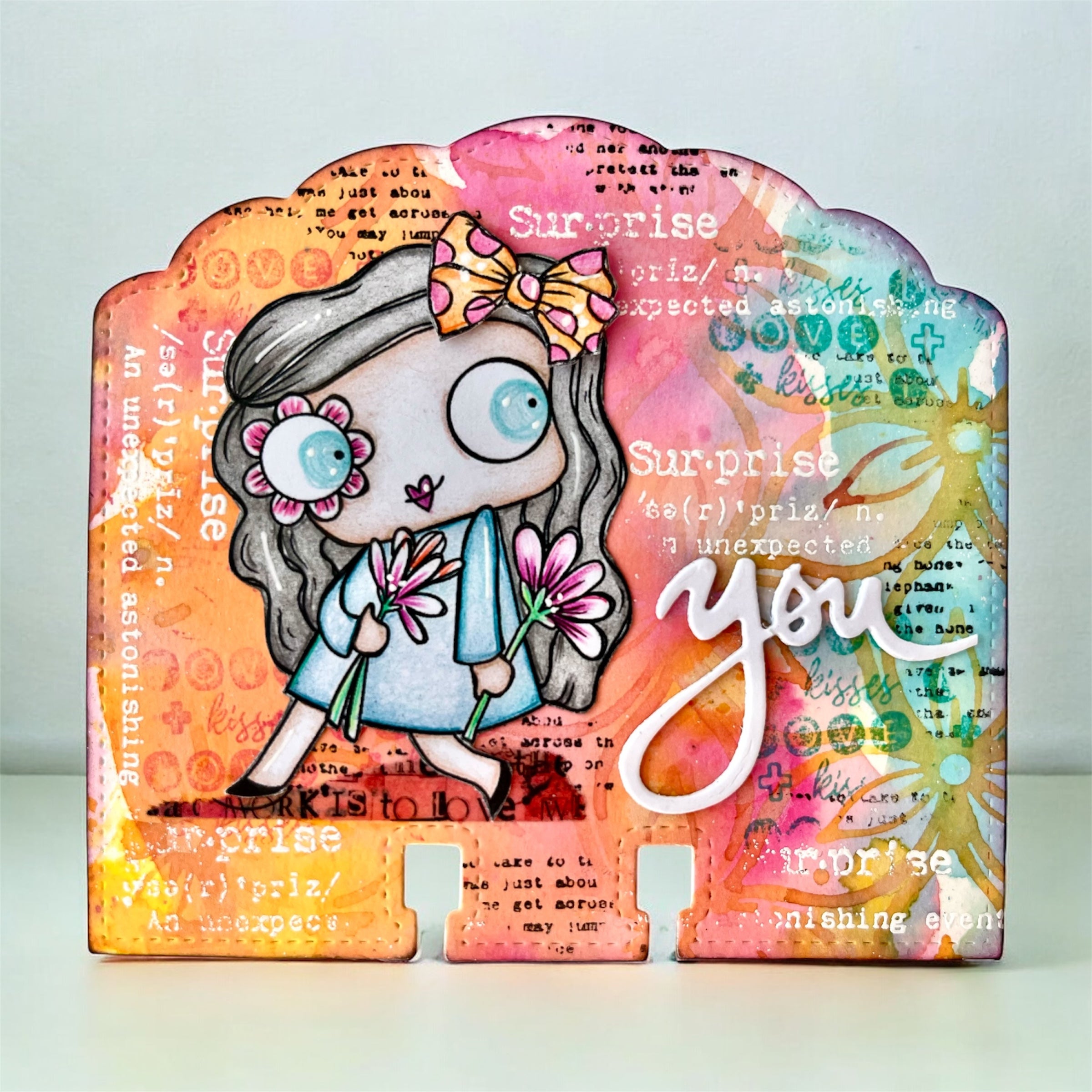AALL & Create 494 X Or O clearstempel A7 hilsen