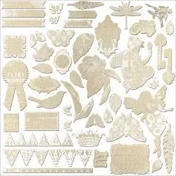 Korthobby Fairy Rhymes resist canvas klistremerker 30x30