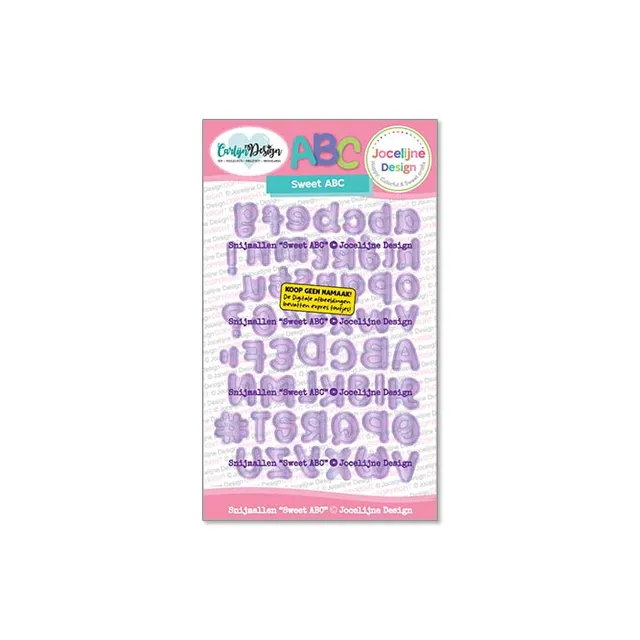 CarlijnDesign Sweet ABC CDJD-0086 dies alfabet 1-2 cm