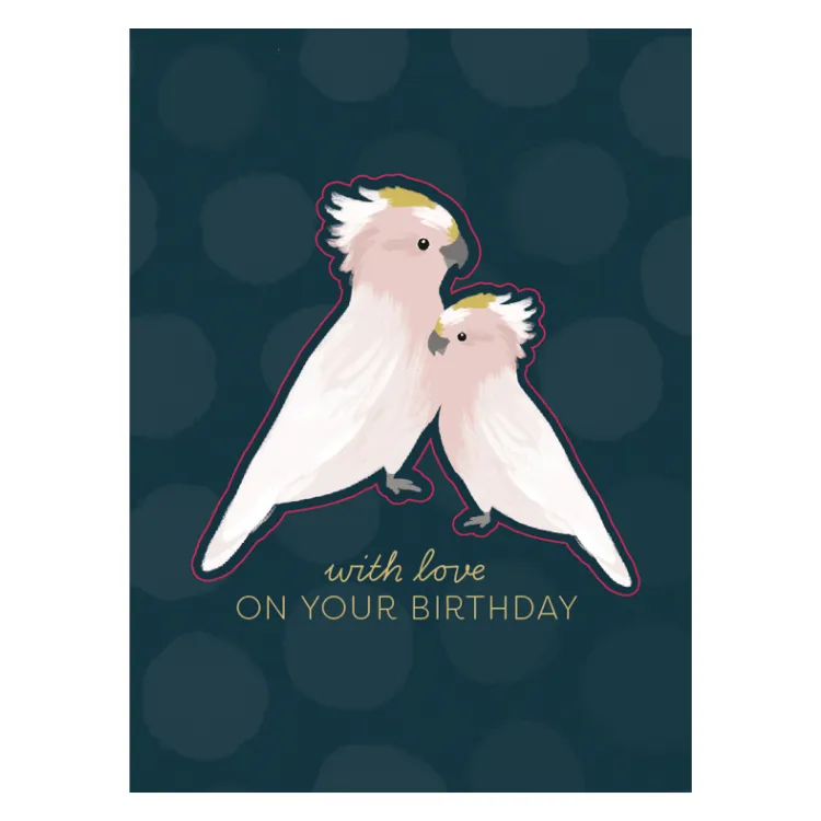 KaiserCraft Bird Song Galah Love gratulasjonskort
