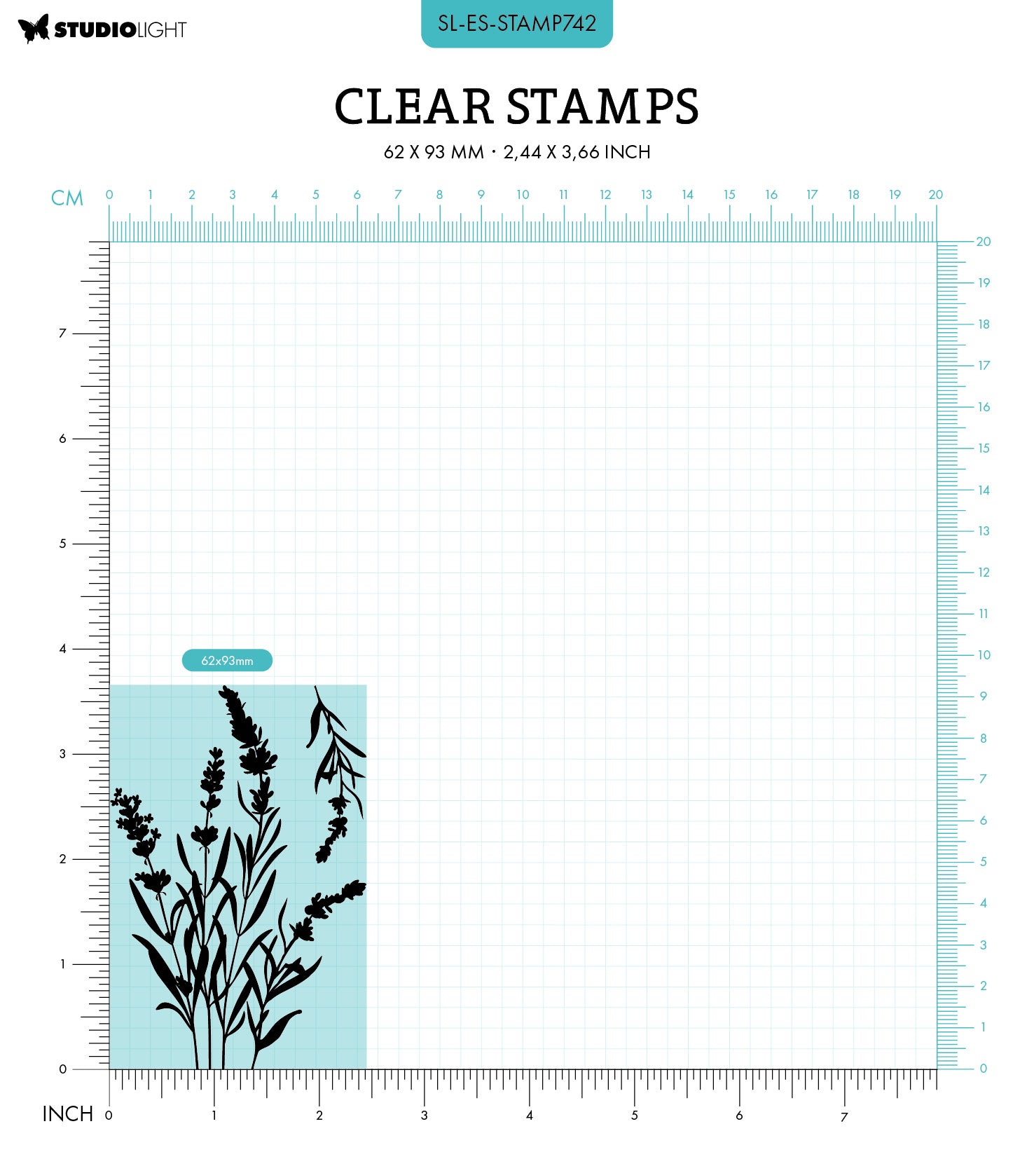 Studio Light Essentials Lavender stempel blomst