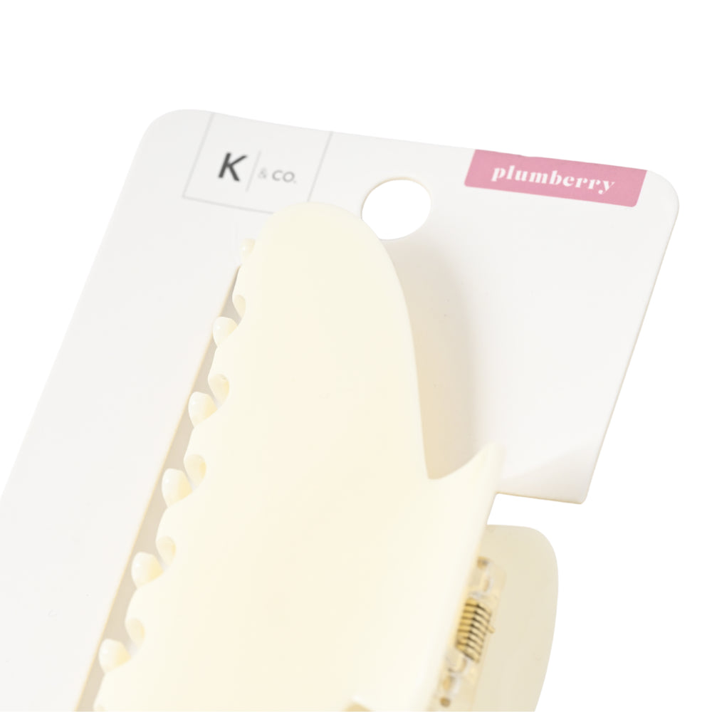 KaiserCraft Plumberry Acrylic Hair Claw Clip hårklype hvit