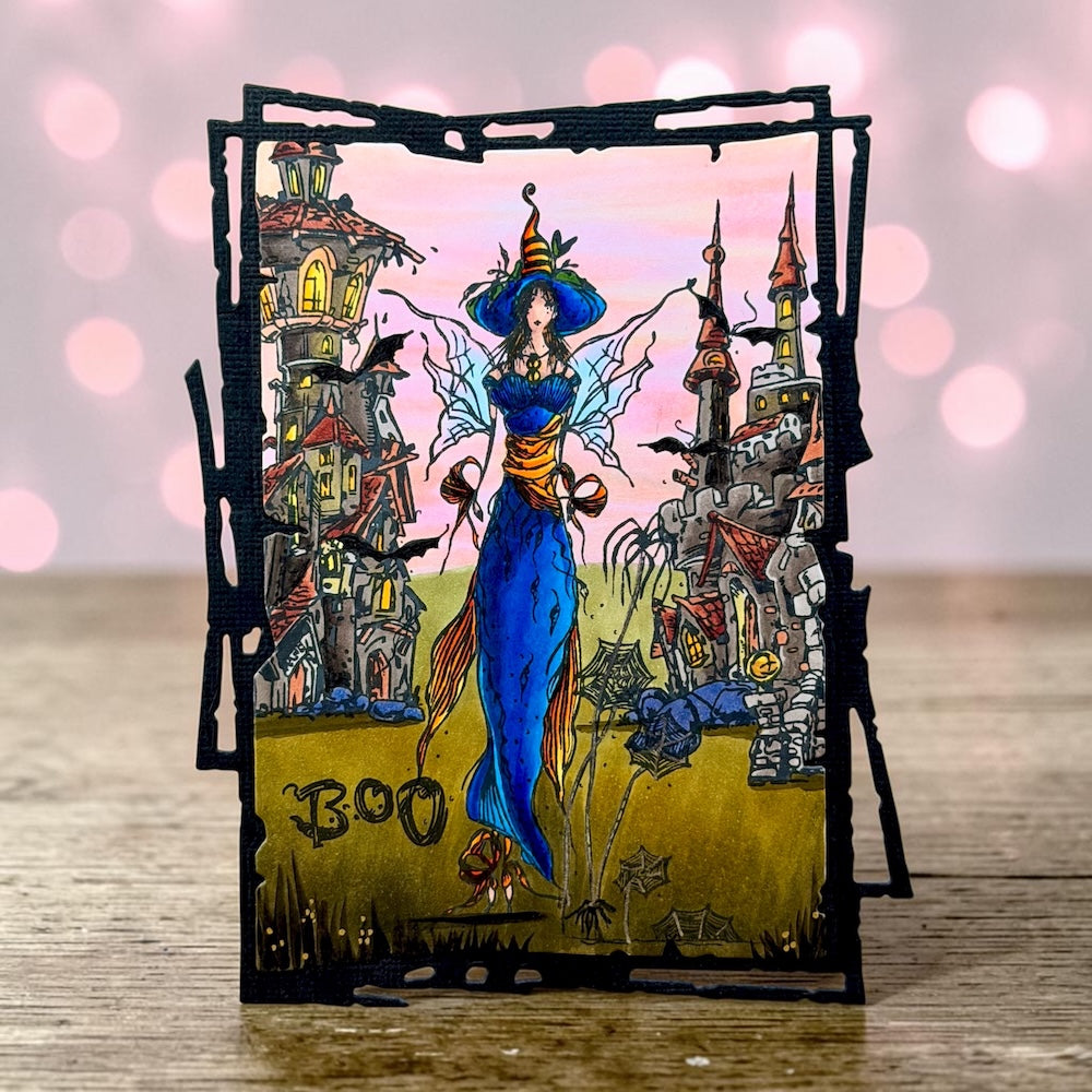 AALL & Create TP-1488 Web Queen stempelsett A6 halloween