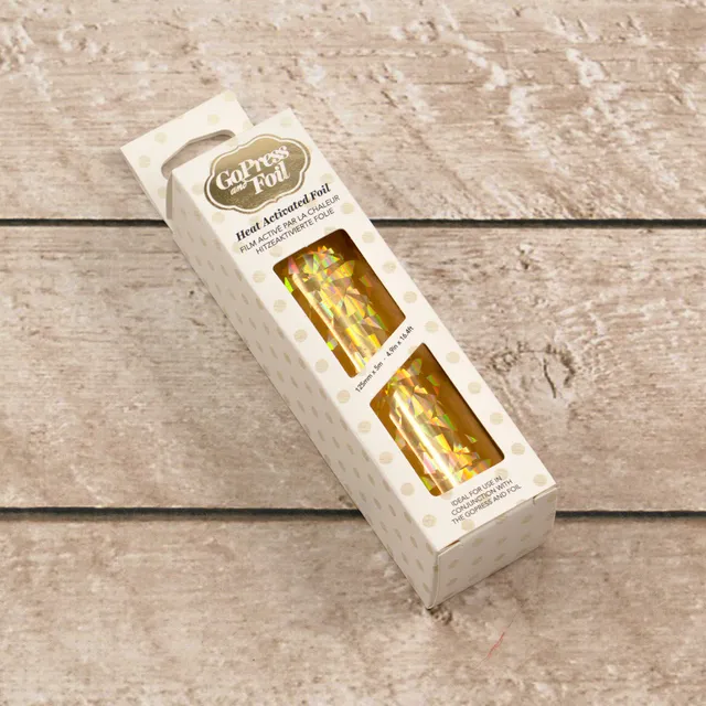 Couture Creations folie Gold trekant 125mm 5m