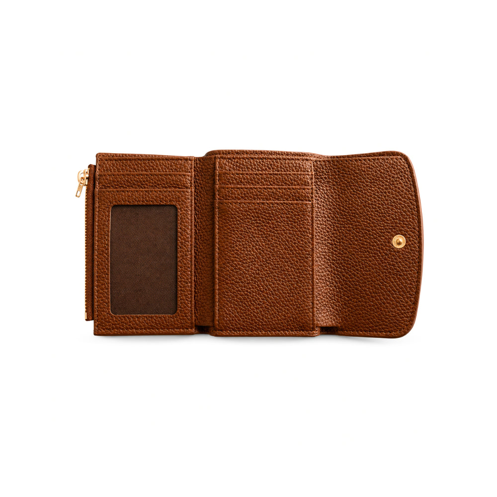 KaiserCraft K&Co Flapover Card Wallet kortholder tan skinn