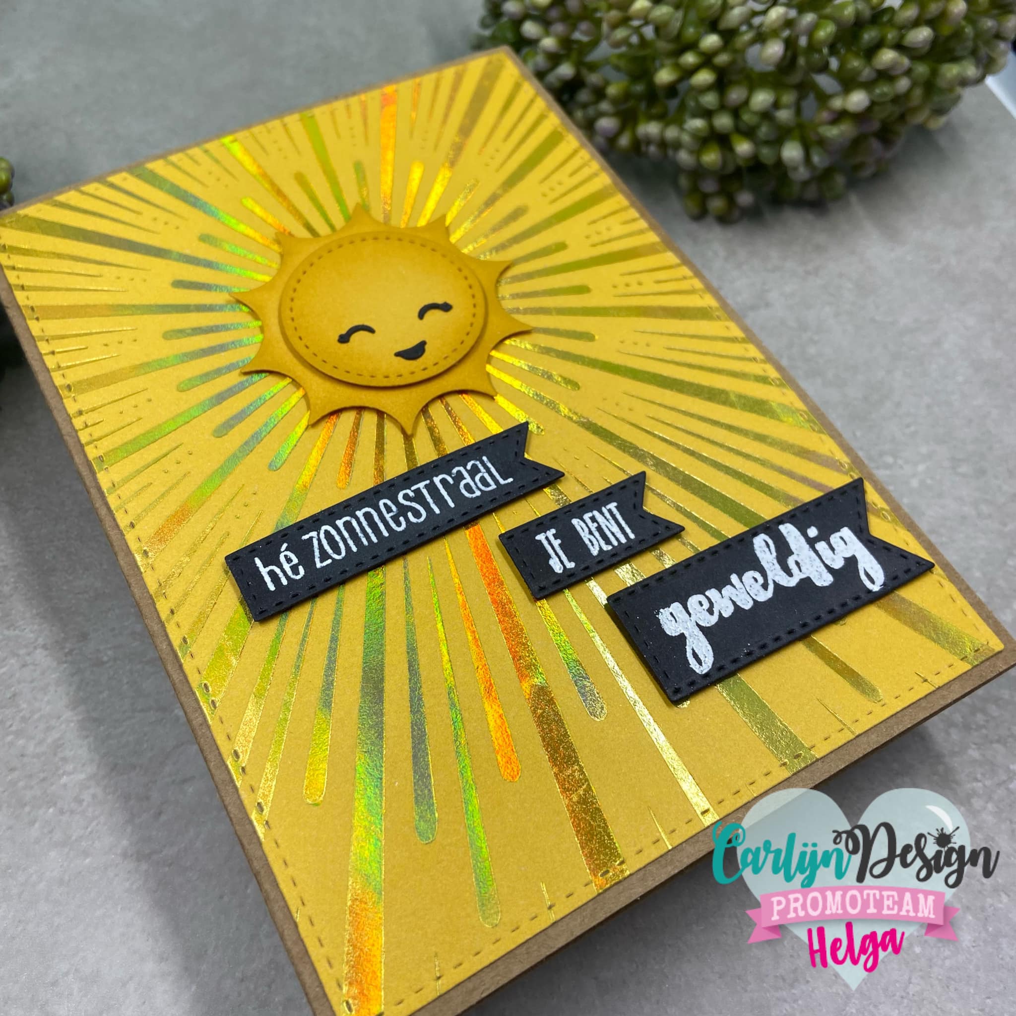 CarlijnDesign CDHF-0019 hot foil Sunburst A6 11x15,3