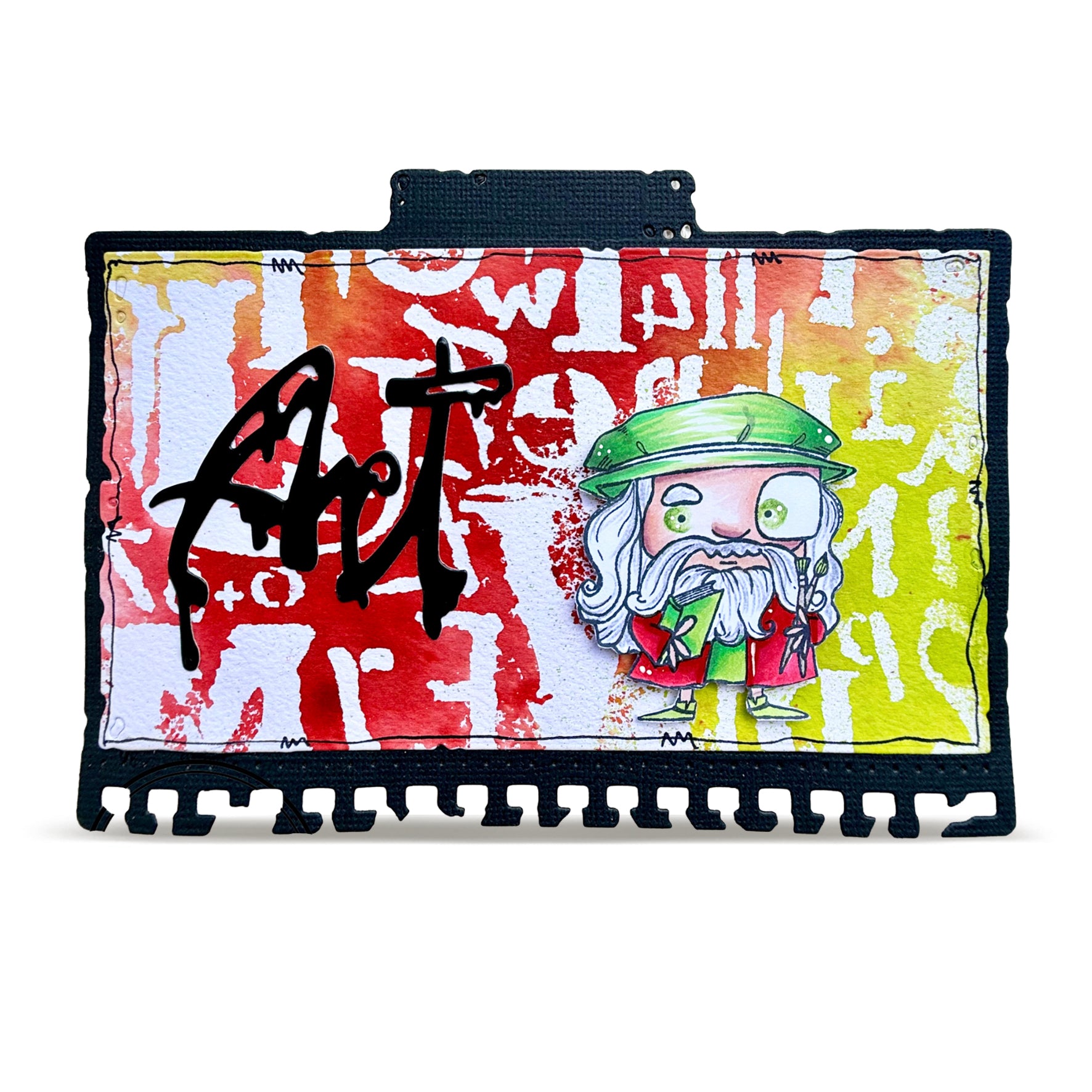 AALL & Create PC-267 Typestorm sjablong 15x15 cm bokstaver