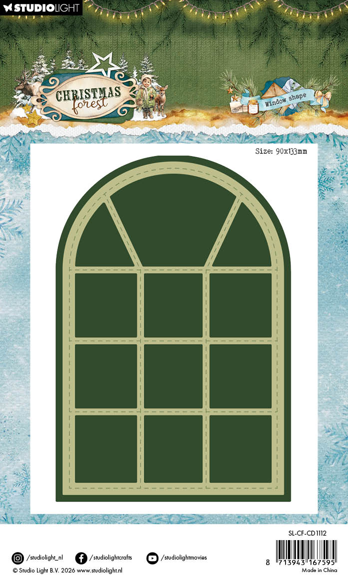 Studio Light Christmas Forest dies window shape jul