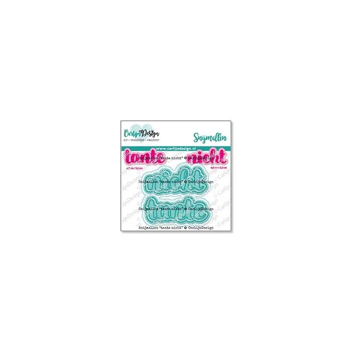 CarlijnDesign Tante Nicht CDSN-0221 dies brush tekst