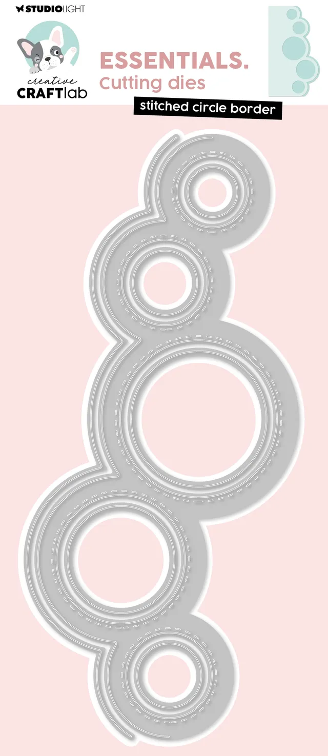 Studio Light Creative Craftlab Stitched Circle Border dies 212 mm med søm