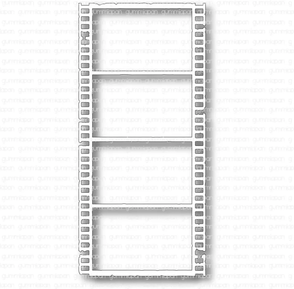 Gummiapan Slimline Filmremse 2 dies metall slimline