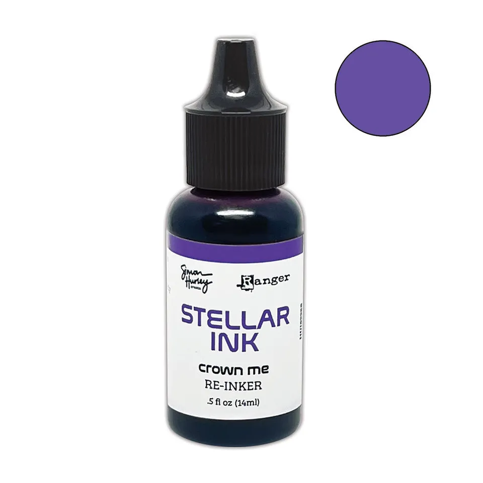 Simon Hurley create Stellar Crown Me reinker dye-blekk 0,5 oz