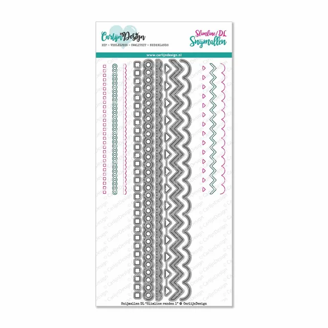 CarlijnDesign CDSN-0060 Slimline Randen dies kantesett