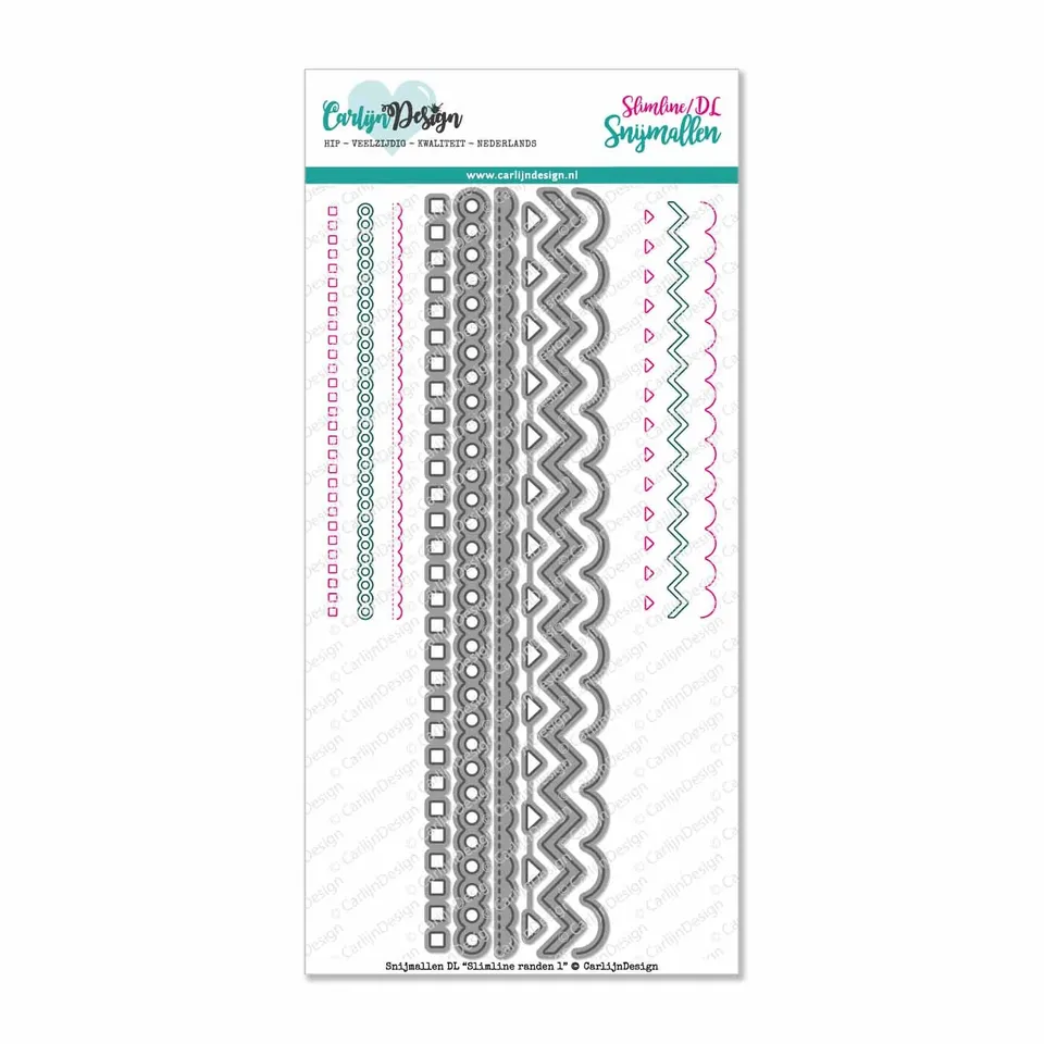 CarlijnDesign CDSN-0060 Slimline Randen dies kantesett