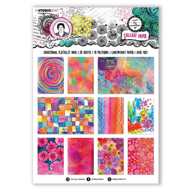 AALL & Create Art by Marlene Collage Paper farget papir