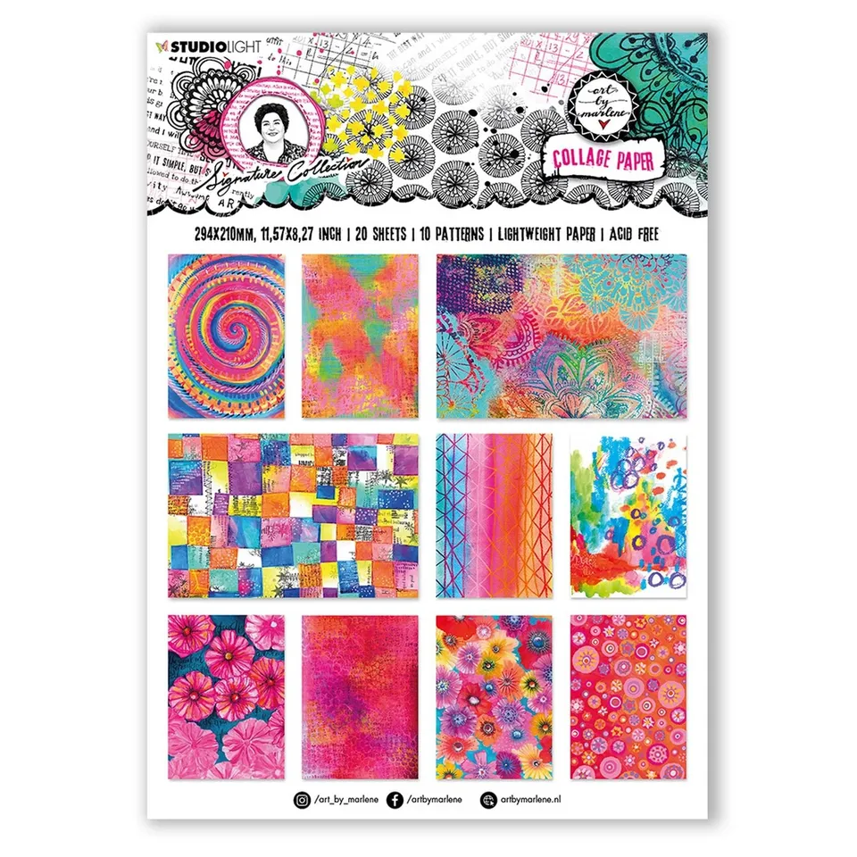 AALL & Create Art by Marlene Collage Paper farget papir