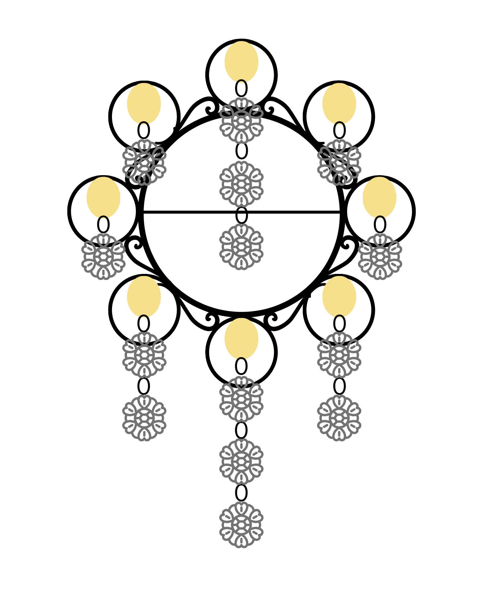 Papirglede Bunadsølje 2 kuttefil SVG konfirmasjon