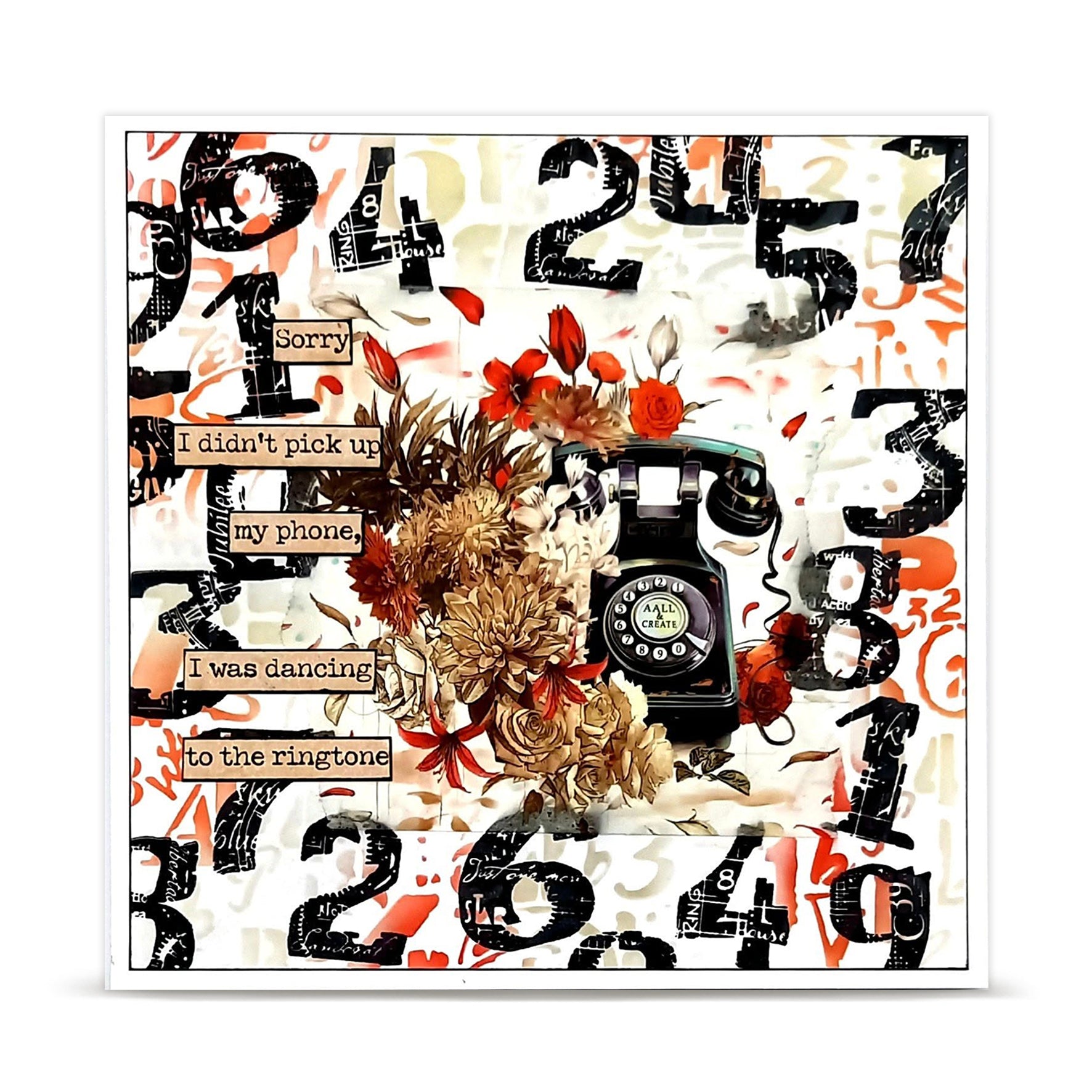 AALL & Create Typestorm Mathpunk stempel+sjablong sett
