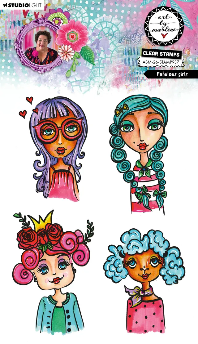 Art by Marlene 2026 Fabulous Girls clear stamps