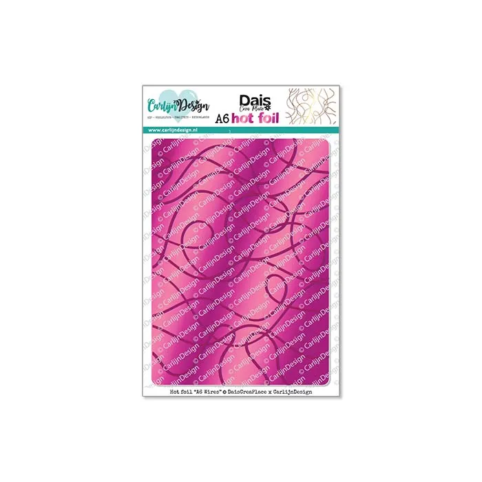 CarlijnDesign CDHF-0086 wires hotfoil-plate A6