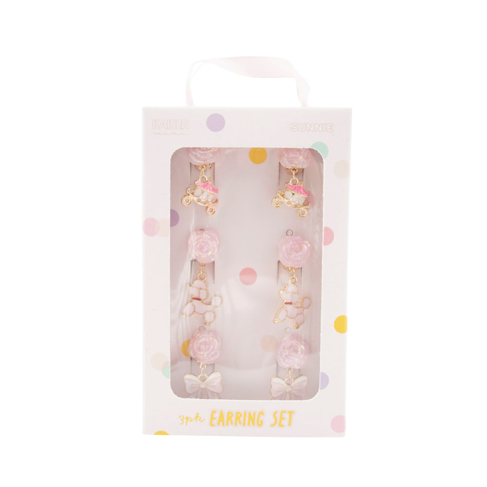 KaiserCraft Sunnie Earring Set 3pk øredobber rose