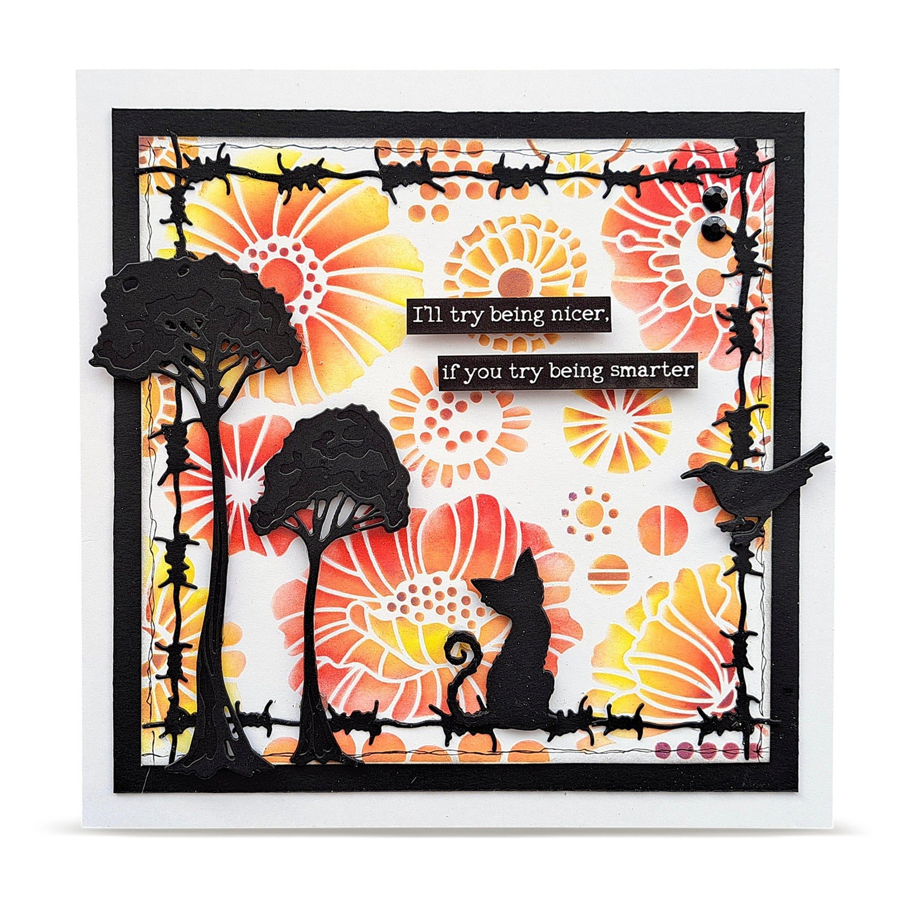 AALL & Create PC-277 Coquelicots sjablong 15x15 cm