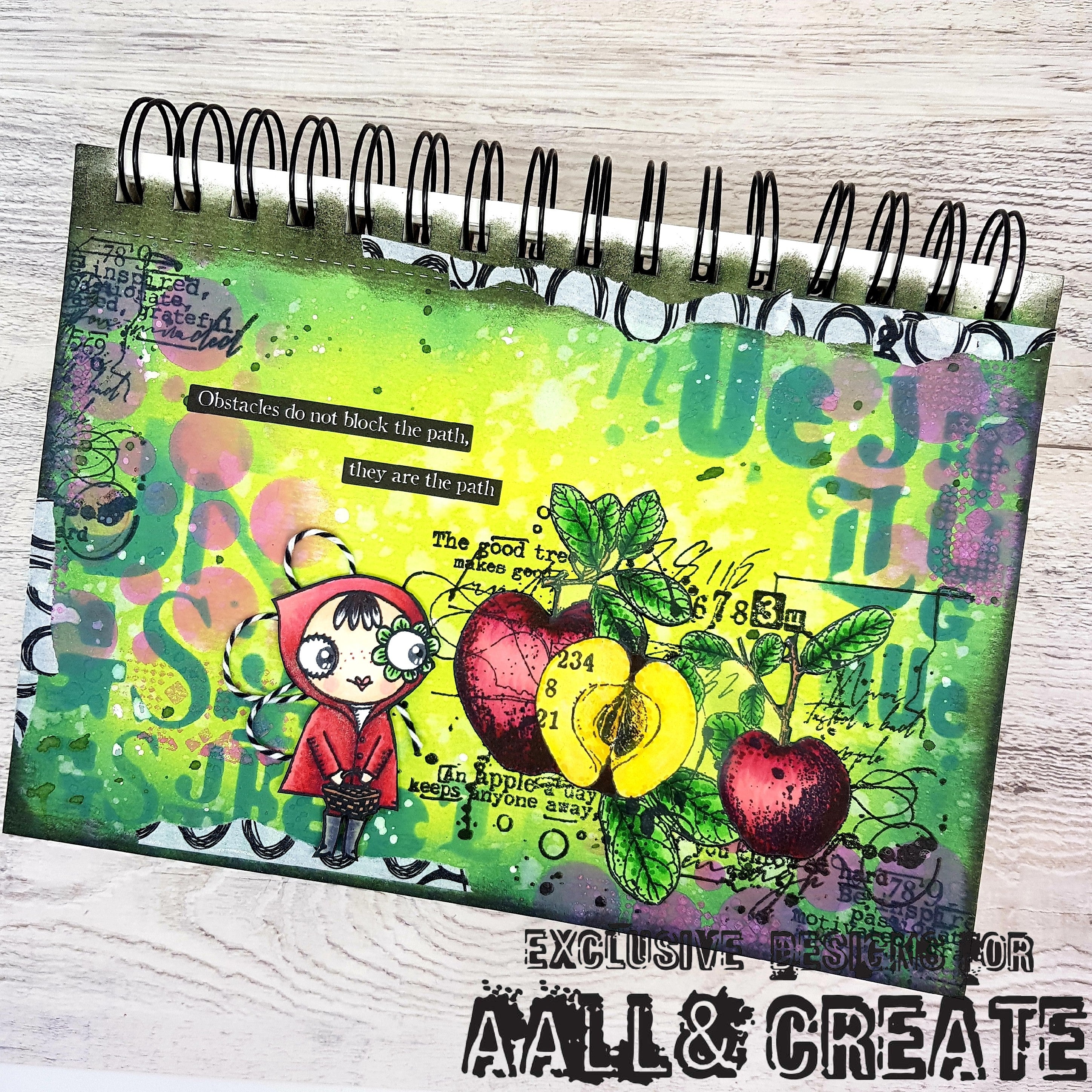 Aall and Create TP-450 Basic Fruits stempelsett A5 frukt