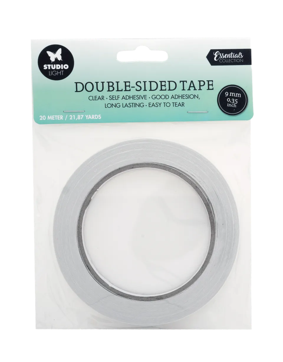Studio Light dobbeltsidig tape 9 mm 20 m