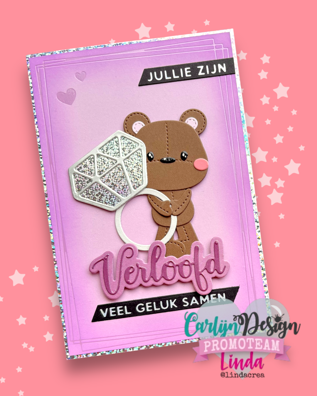 CarlijnDesign CDHF-0069 hot foil-plate bridal bling A6