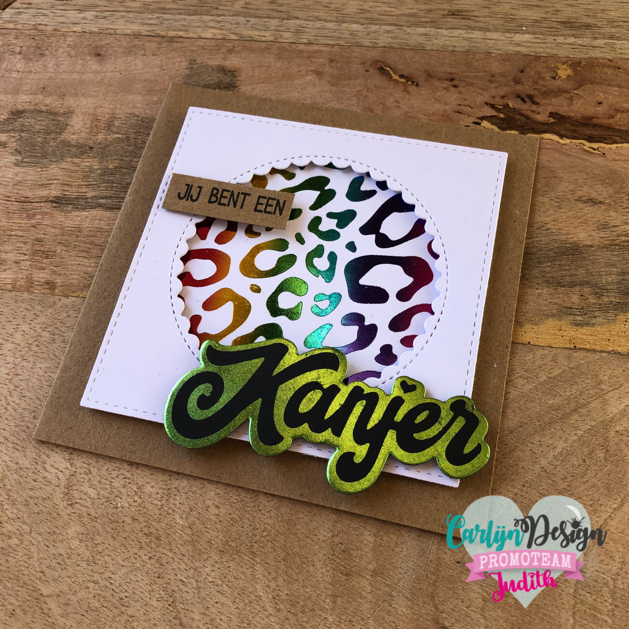 CarlijnDesign CDHF-0025 solid plate hot foil-plate A6+A2