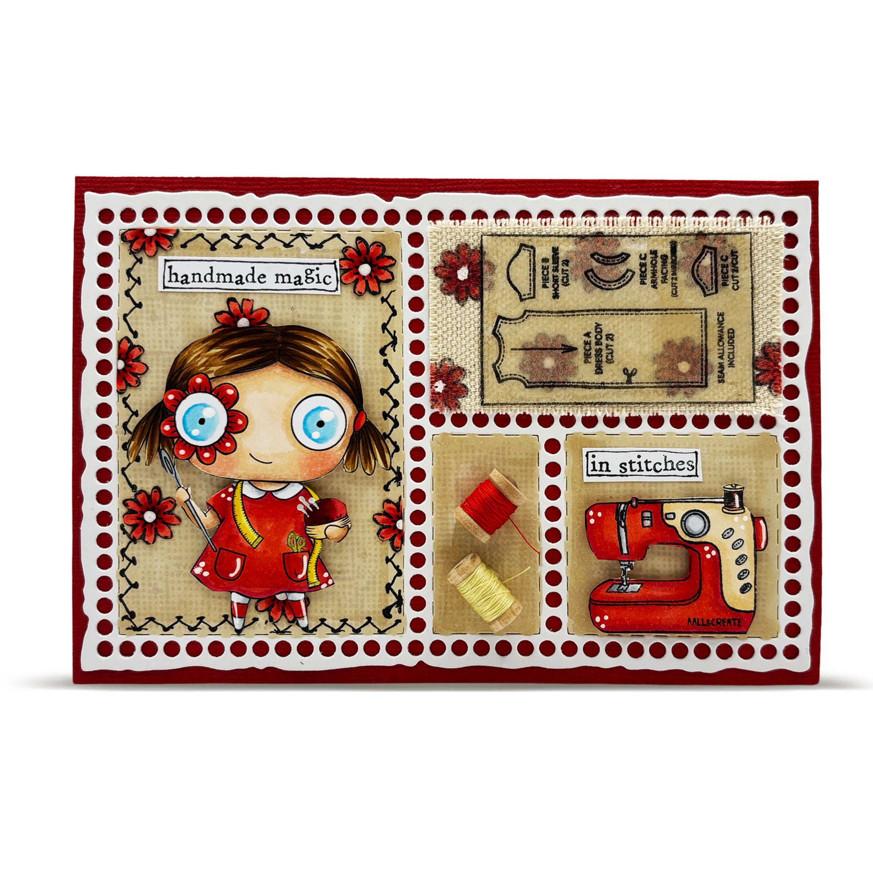 Aall and Create TP-1362 Sew Happy stempel A7