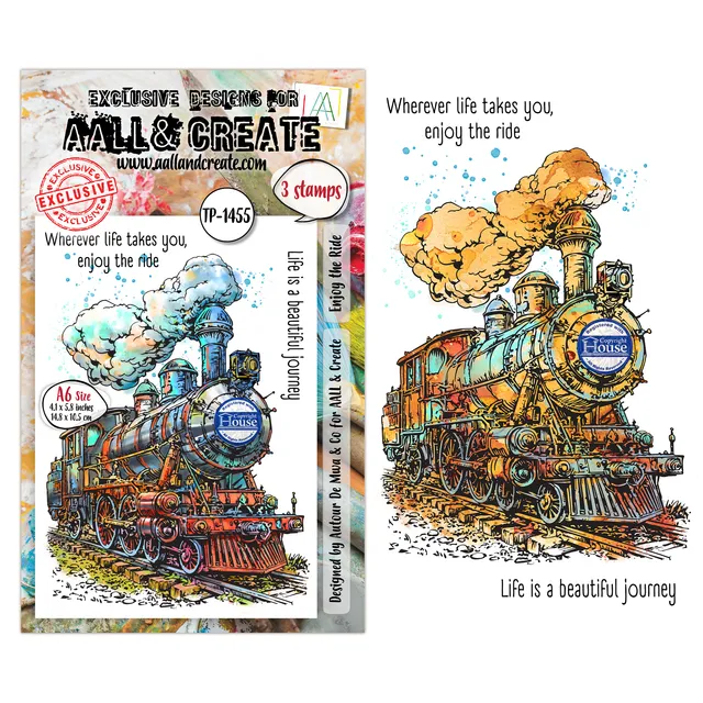 AALL & Create TP-1455 Enjoy the Ride stempelsett A6