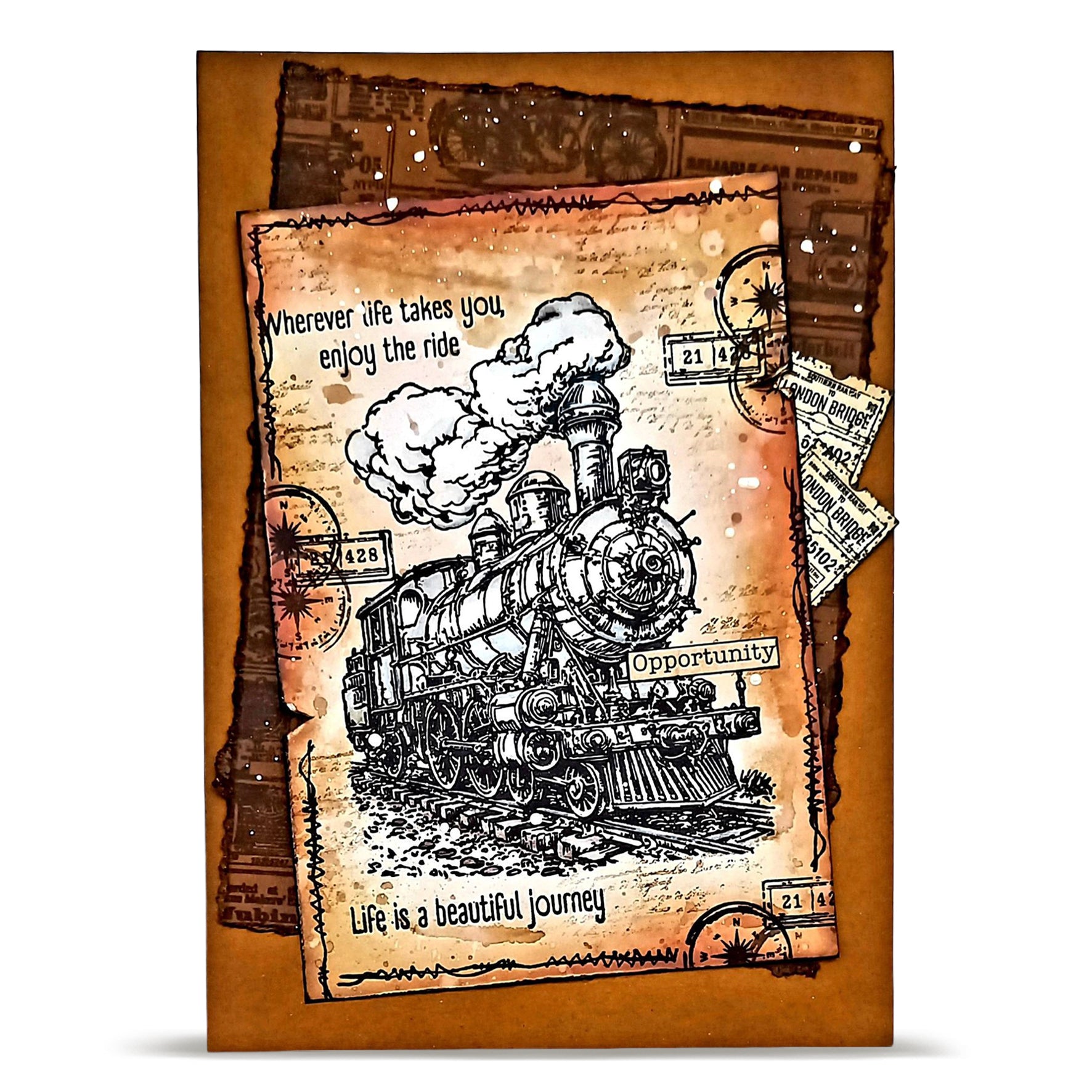 AALL & Create TP-1455 Enjoy the Ride stempelsett A6
