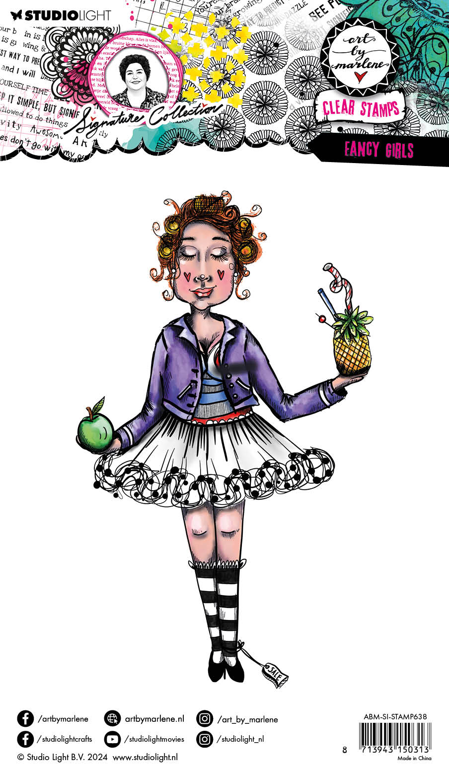 Art by Marlene Signature Fancy Girls clearstempel A5