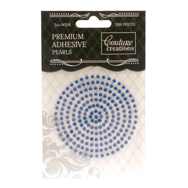 Couture Creations perler midnight blue 3 mm 206 stk