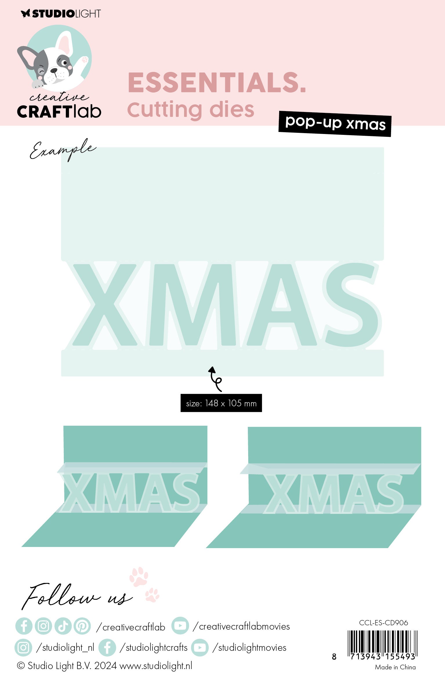 Creative Craftlab Essentials Pop-up Xmas dies jul