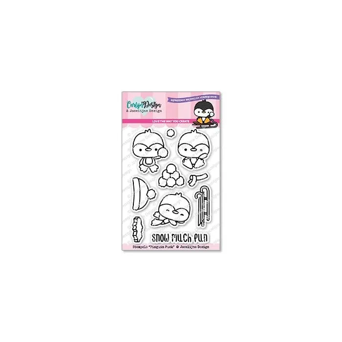 CarlijnDesign CDJD-0019 Pinguin Puck stempelsett A7