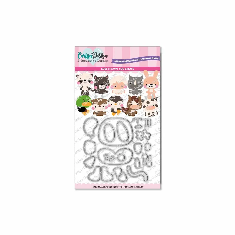 CarlijnDesign Patooties CDJD-0009 dies dyr 5-7 cm