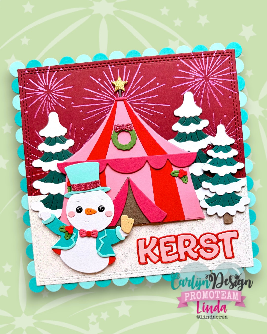 CarlijnDesign Christmas Circus CDSN-0400 dies jul sirkus